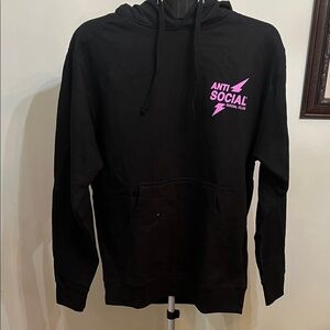 NWT Anti Social Social Club Stay Awake Hoodie 'Black'